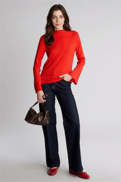 Slım Fıt Fitilli Kaşkorse Tunik