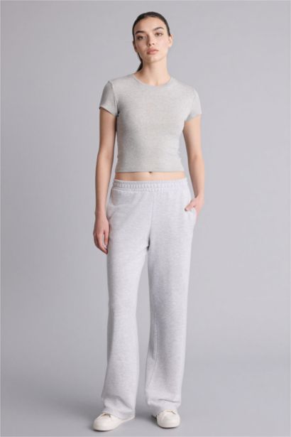 Straight Fit Basic Trousers