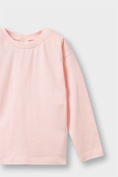 Baby Girl Regular Fit Crew Neck 2 Piece T-Shirt