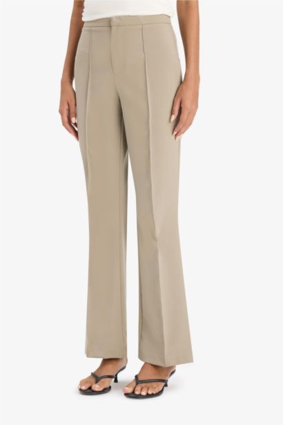 Flare Zipper Trousers