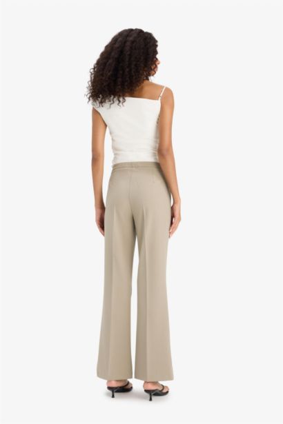 Flare Zipper Trousers