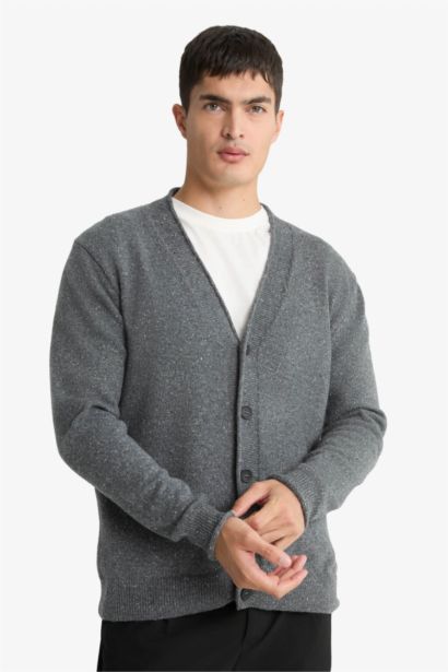 Relax Fit V-Neck Knitwear Cardigan