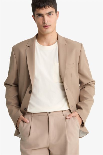 بليزر سليم فيت تويل بأزرار