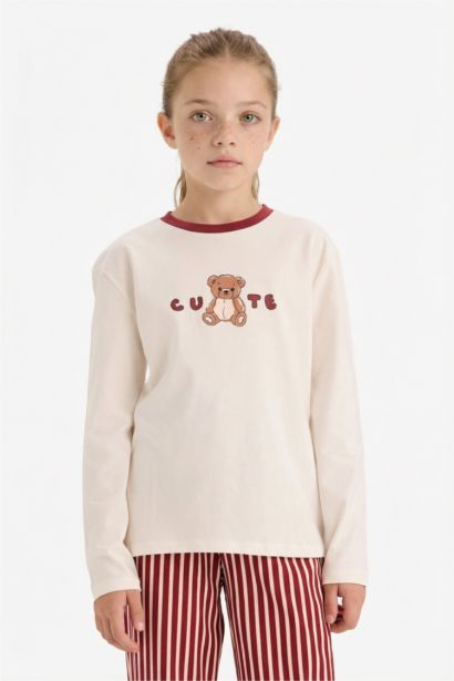 سيت بجامة بناتي قصة عادية - قطعتين