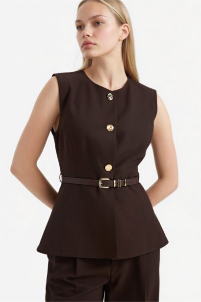 Fıtted Bisiklet Yaka Yelek