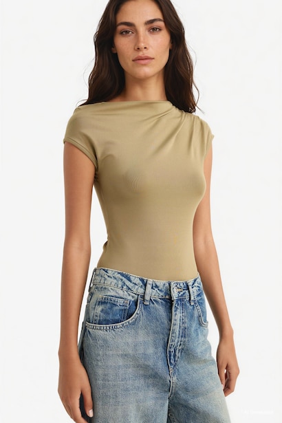 Slim Fit One Shoulder Tank Top