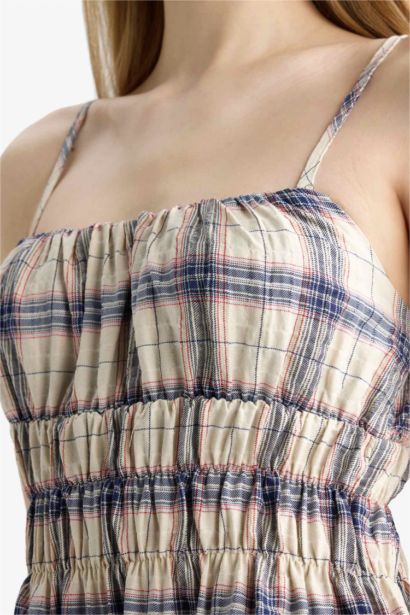 Coool чек бау бау Қысқа жеңді тоқылған көйлек