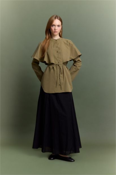 Relax Fit Terry Cotton Long Sleeve Tunic