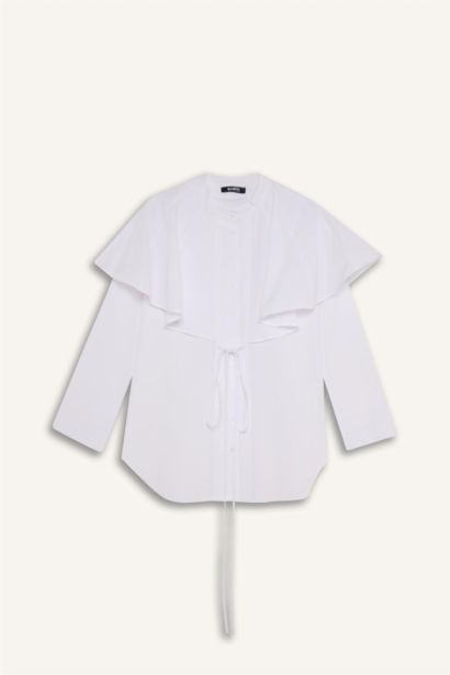 تونيك كم طويل قطن تيري قصة مريحة