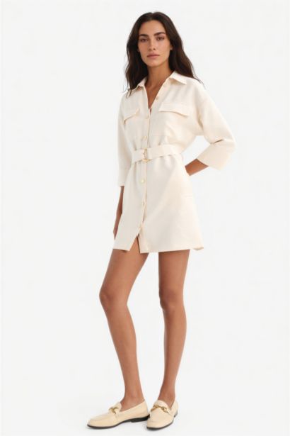 Mini Robe à manches longues Coupe régulière