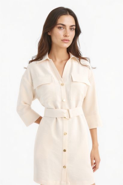 Mini Robe à manches longues Coupe régulière