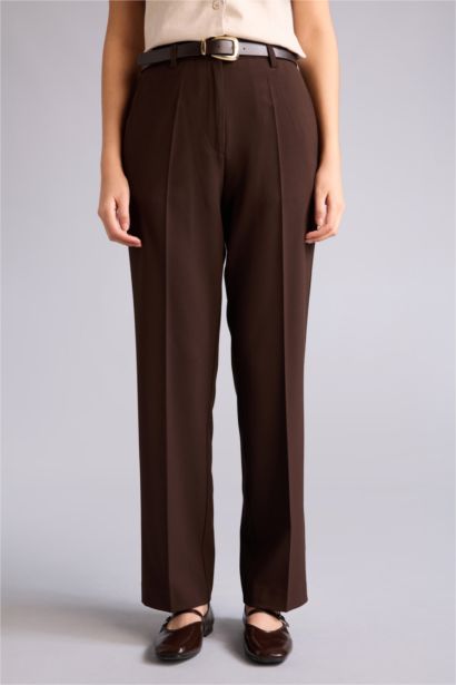 Straight Fit Regular Waist Trousers