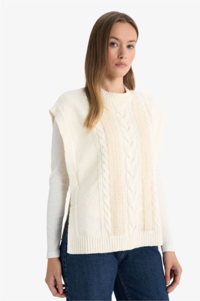 Regular Fit Crew Neck Knitwear Vest