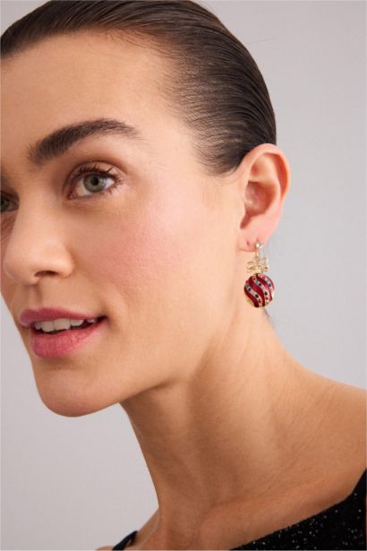 Yılbaşı Temalı Kadın 3'lü Küpe