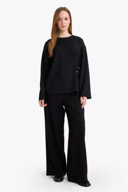 Relax Fit Crew Neck Long Sleeve T-shirt