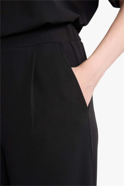 Straight Wide Leg Trousers