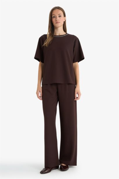 Straight Fit Trousers