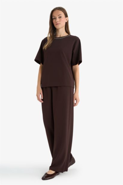 Straight Fit Trousers