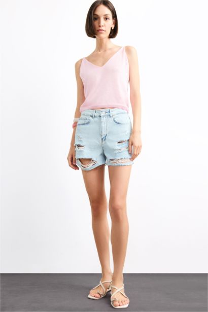 Loose Fit Knitwear Tank Top