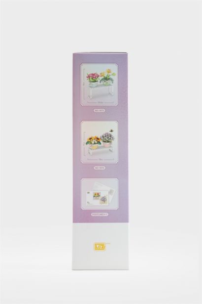 Renkli Çiçekli Blok Set