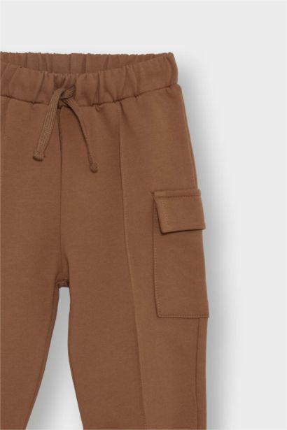 Baby Boy Elastic Waist Cargo Sweatpants