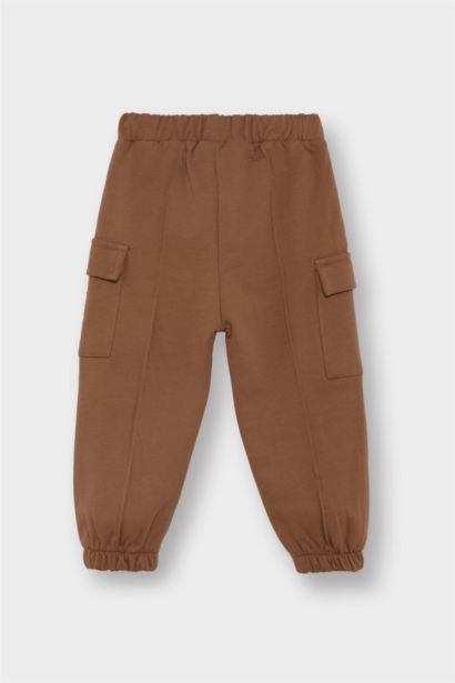 Baby Boy Elastic Waist Cargo Sweatpants