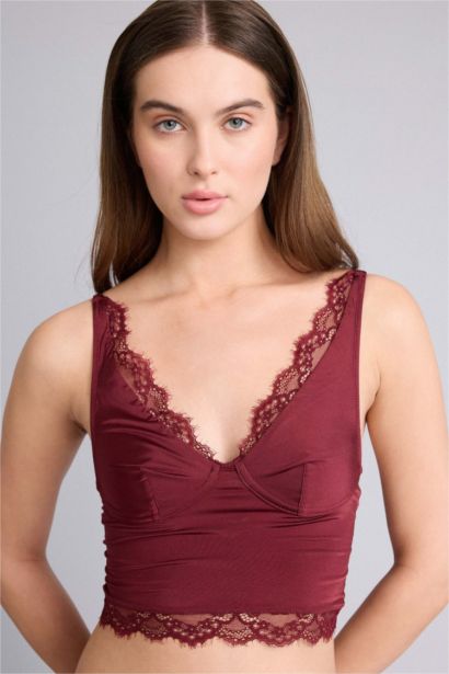 Satin Lace Top