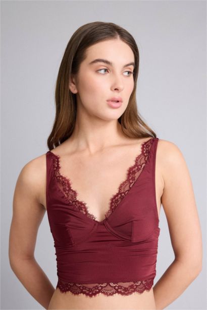 Satin Lace Top