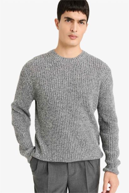 Pull en maille à col rond Coupe standard