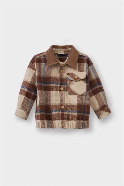 Baby Boy Plaid Flannel Long Sleeve Shirt
