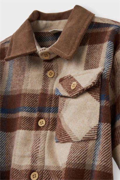 Baby Boy Plaid Flannel Long Sleeve Shirt