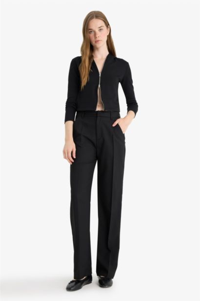 Slim Fit Modal Zippered Hoodie