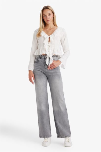 Regular Fit Long Sleeve Blouse