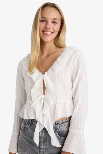 Regular Fit Long Sleeve Blouse