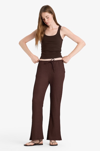 Normal Bel Flare Fıt Pantolon