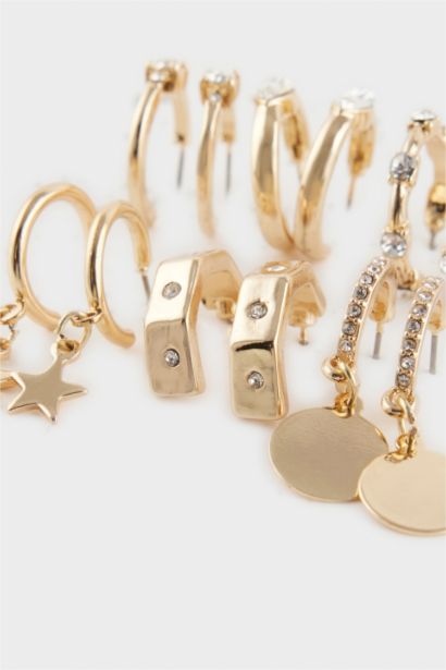 Kadın 6'lı Gold Küpe