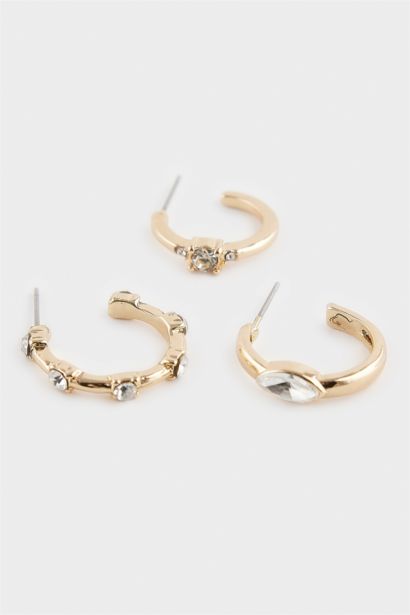 Kadın 6'lı Gold Küpe