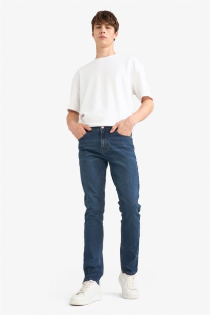 Pedro Slim Fit Super Skinny Hem Denim Trousers