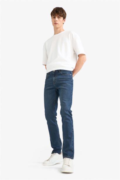 Pedro Slim Fit Super Skinny Hem Denim Trousers