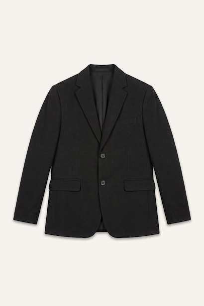 Slim Fit Dokulu Blazer Ceket