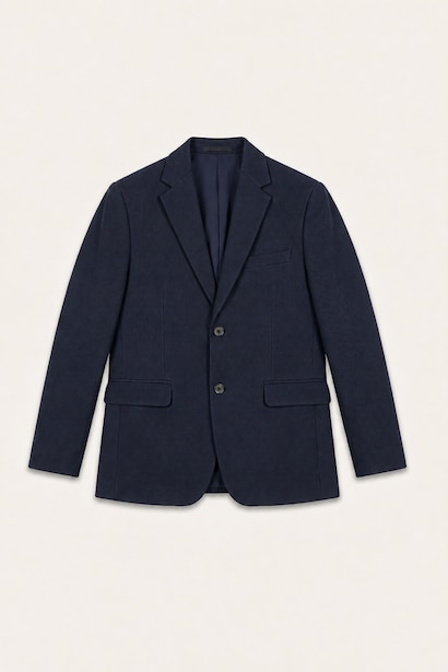 Slim Fit Dokulu Blazer Ceket