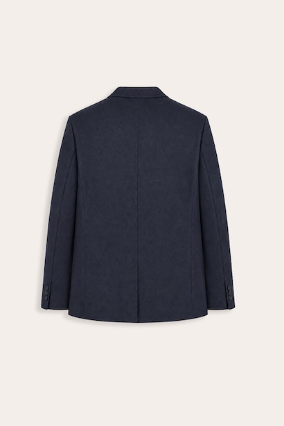 Slim Fit Dokulu Blazer Ceket