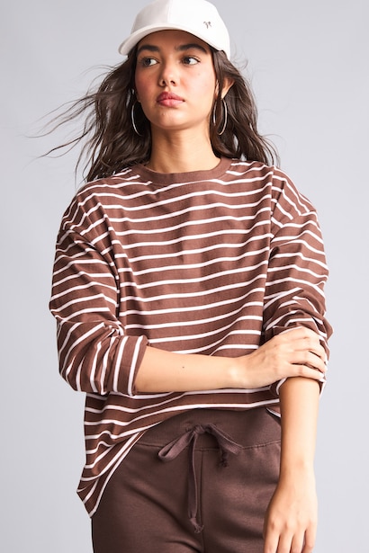 Loose Fit Crew Neck Sweatshirt