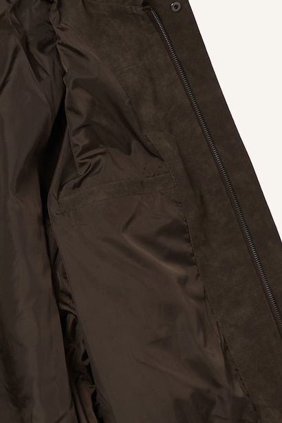 Faux Leather Relax Fit Faux Leather Jacket