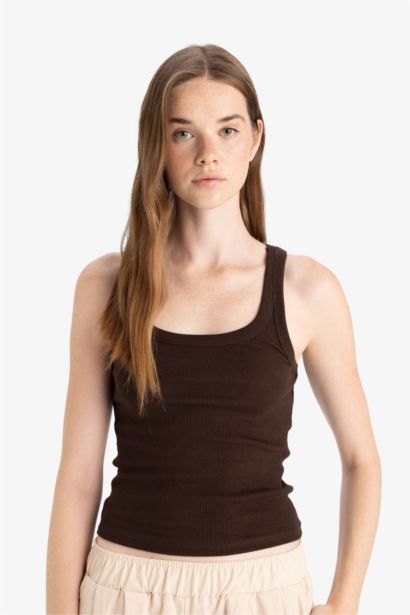 Slim Fit Camisole U Collar Tank Top