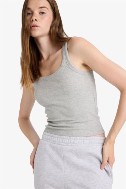 Slim Fit Camisole U Collar Tank Top