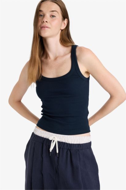 Slim Fit Camisole U Collar Tank Top