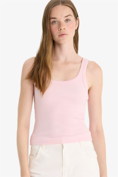 Slim Fit Camisole U Collar Tank Top