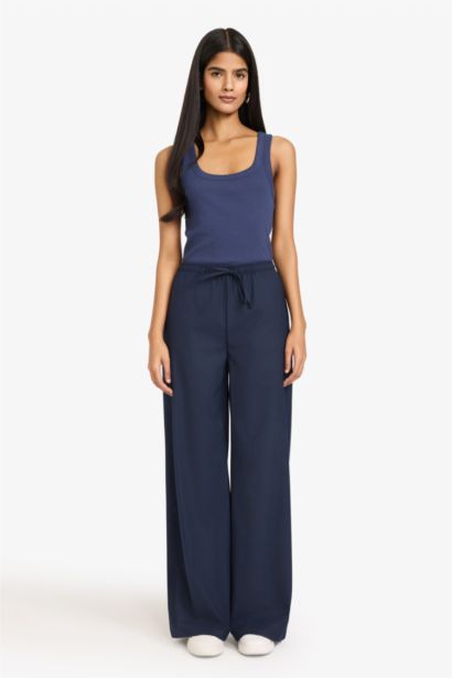 Майка кашкорсе Fitted в рубчик с U-образным вырезом