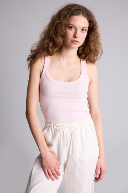 Slim Fit Camisole U Collar Tank Top